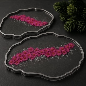 dried flower coasters cottagecore home gift