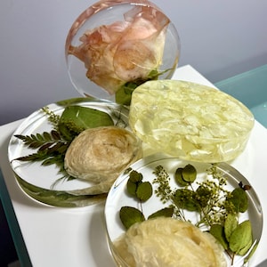 Custom Epoxy Resin Flower Preservation - Wedding Birthday Christmas Gifts -Table Decor - Floral Keepsake Coasters - Pressed Floral Resin Art