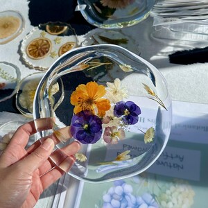 Real Flower TRAY and COASTERS- House Warming,Wedding Bouquet preservation, Trinket Dish, Oval Jewellery Tray, Resin Tray