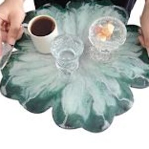 epoxy tray resin flower tray handmade serving tray unique gift boho home decor resin kıtchen decor floral eopxy tray epoxy resin crafts
